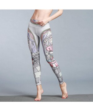 Yoga Pants for Womens- Running Sport Gym Stretch Workout Printed Fitness Control New Legging Trousers - J - CB18NN9H7IZ $20.8...