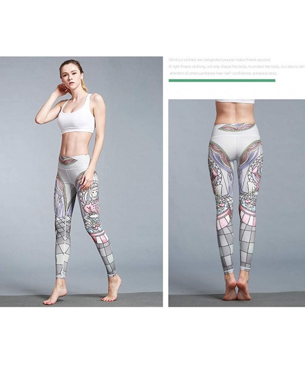 Yoga Pants for Womens- Running Sport Gym Stretch Workout Printed Fitness Control New Legging Trousers - J - CB18NN9H7IZ $20.8...