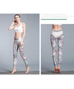 Yoga Pants for Womens- Running Sport Gym Stretch Workout Printed Fitness Control New Legging Trousers - J - CB18NN9H7IZ $20.8...