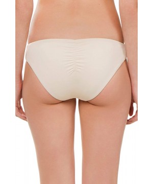 Women's Color Code Hipster Bikini Bottom - Ecru - CT18T5GLLIK $26.93-Bottoms