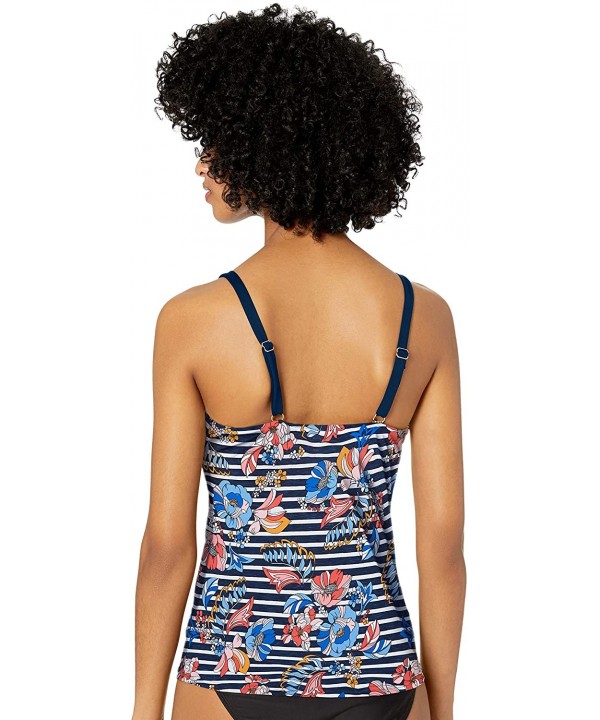 Women's Sanibel Wave Tankini Crossover Push Up Swimsuit - Strip Tropez - CU18HZOLL2D $42.09-Tankinis