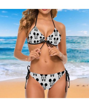 Hello Kitty Patterns Adult Two Piece Swimsuit with Tape for Women Pools Beach and Sandy Beach - Micke3 - CL190R58HZH $33.85-R...