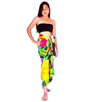 Tropical Flower Collection. Batik Hand Painted Sarong- Hawaiian Beach pareos- Swimsuit Cover-up. 9 - C4199EMS3G2 $52.09-Cover...