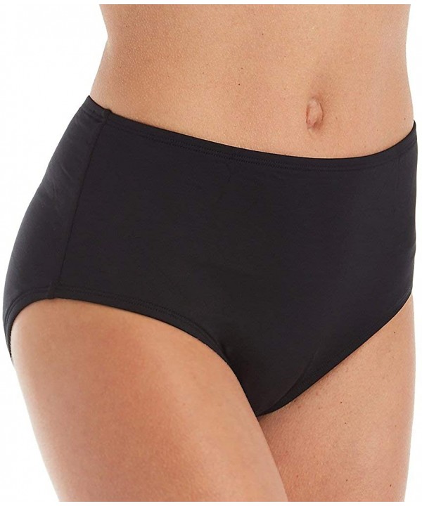 Women's Chloe High Waisted Bikini Bottom Swimsuit - Black - CB194L7ID94 $38.23-Tankinis