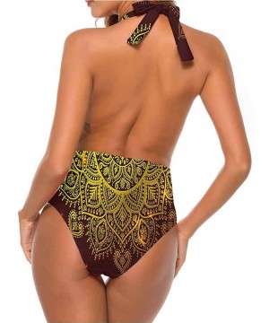 Sexy Womens Swimsuit- Oriental Kaleidoscopic Simple and Sexy - Multi 08 - C719CAQ6UIH $49.71-Cover-Ups