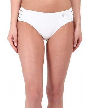 Women's Smoothies Nuevo Contempo Solid Full Coverage Bikini Bottom Swimsuit - White - CC12706JB35 $31.45-Sets