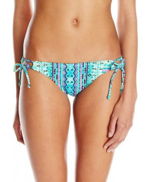 Junior's Nomads Land Adjustable Hipster Bikini Bottom - Aquamarine - CY11URM3USR $15.20-Tankinis