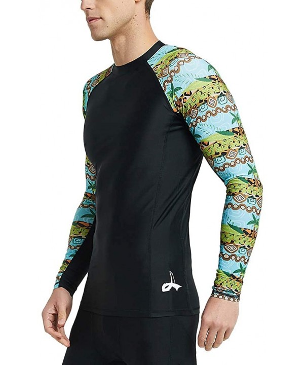 Men's Long Sleeve UPF 50+ Baselayer Skins Performance Fit Compression Rash Guard-CLY02C - Cozy - CL18IK32YXR $19.99-Rash Guards