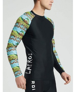 Men's Long Sleeve UPF 50+ Baselayer Skins Performance Fit Compression Rash Guard-CLY02C - Cozy - CL18IK32YXR $19.99-Rash Guards