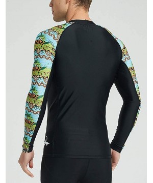 Men's Long Sleeve UPF 50+ Baselayer Skins Performance Fit Compression Rash Guard-CLY02C - Cozy - CL18IK32YXR $19.99-Rash Guards