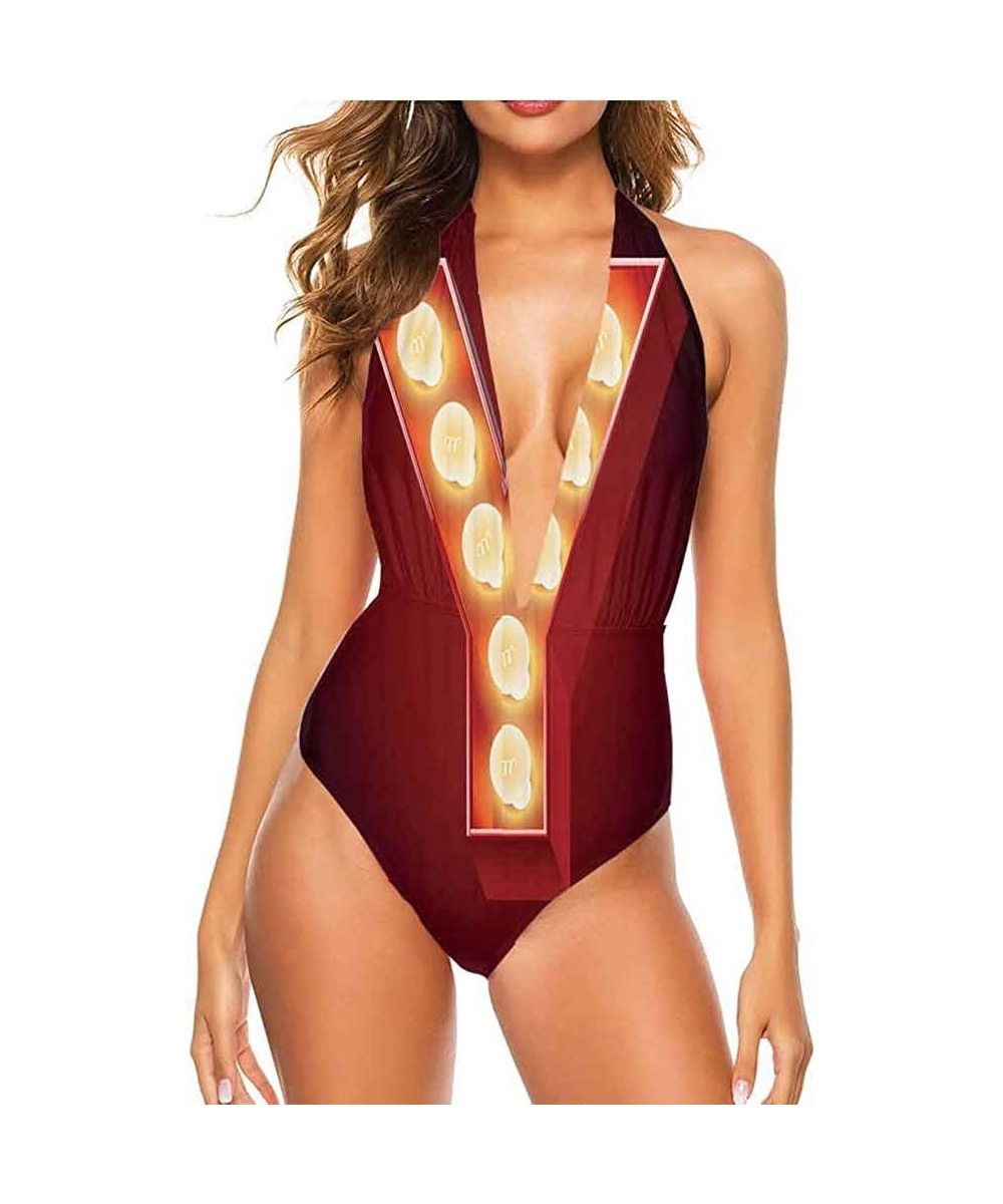 Sexy Swimwear Swimsuit Cartoon Xmas Elements So Unique and Different - Multi 14 - CG19CA5NYRM $44.69-Cover-Ups