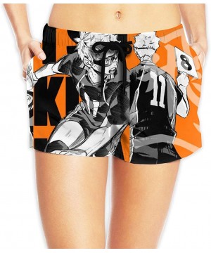 Haikyu-Tsukishima Kei Womens Board Shorts Beach Quick Dry Fabric - CQ190L5KUQR $28.32-Board Shorts