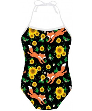 Little Girls One Piece Swimsuit Animal Printed Bathing Suit Surfer Short - X-daisy Fox - C918CXNRUKA $11.83-Sets