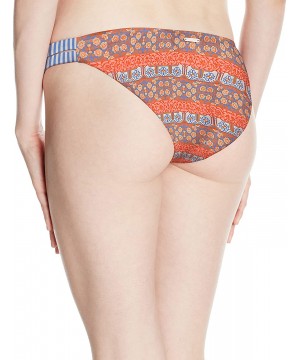 Women's Low Rider Mid Rise Bikini Bottom Swimsuit - Legzira Blue Print - C818ID5LXW4 $23.62-Tankinis