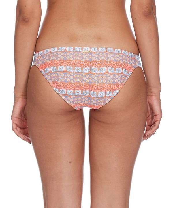 Women's Low Rider Mid Rise Bikini Bottom Swimsuit - Legzira Blue Print - C818ID5LXW4 $23.62-Tankinis