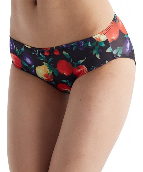 Women Vintage Flower Print Hipster Bikini Bottom Swim Brief - Fruit - CC17Z5O4XU7 $13.32-Bottoms