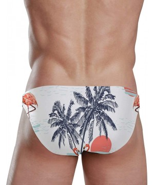 Men Swimsuit Sunflower Butterfly Bikini Briefs Male Sexy Swimwear 2030832 - 2030833 - CK18WQC25HS $23.51-Racing