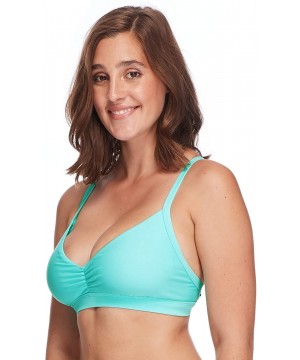 Women's Smoothies Drew Solid D- DD- E- F Cup Bikini Top Swimsuit - Smoothies Sea Mist - CM18HW6ETWG $36.73-Tops