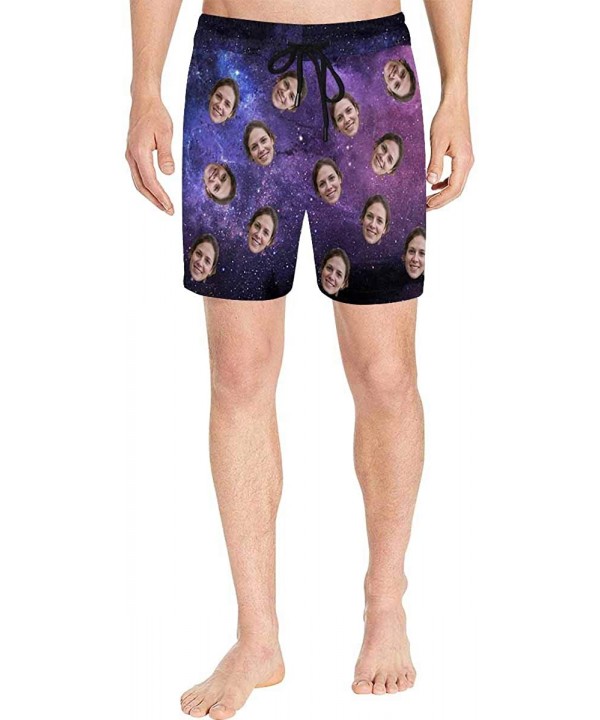 Custom Girlfriend Face Men's Swim Shorts Personalized Casual Trunks - Image8 - C01998W57NH $29.15-Trunks