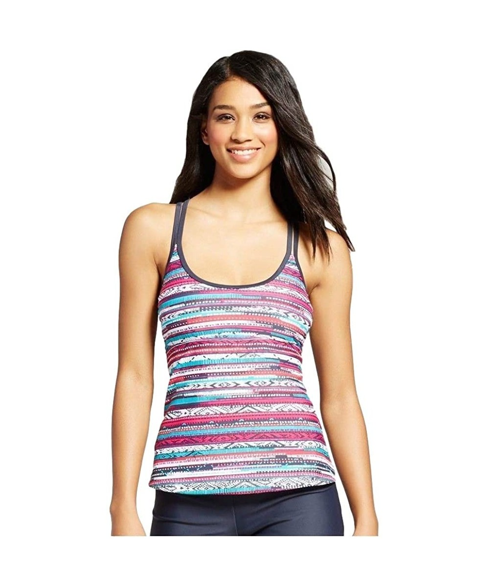 Women's Racerback Tankini Top - Multicolored - C418KI7OYAN $14.58-Tankinis