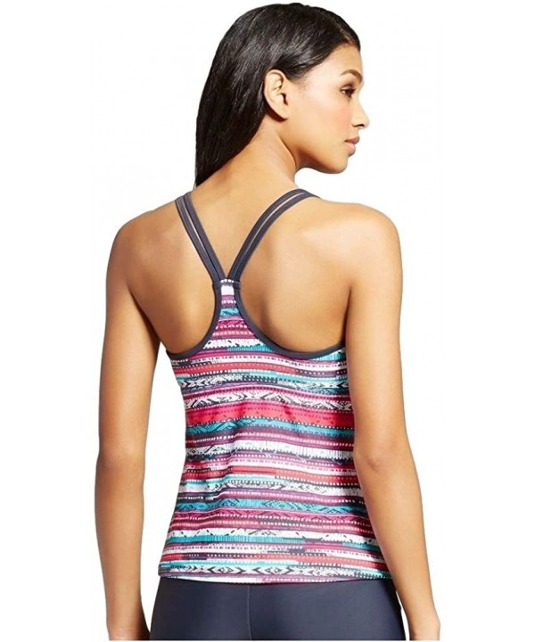 Women's Racerback Tankini Top - Multicolored - C418KI7OYAN $14.58-Tankinis