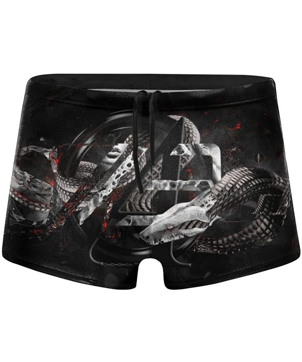 Men's Swimwear Swim Trunks Angel Wings Creative Boxer Brief Quick Dry Swimsuits Board Shorts - Snake Art - C719COSXMWU $19.48...