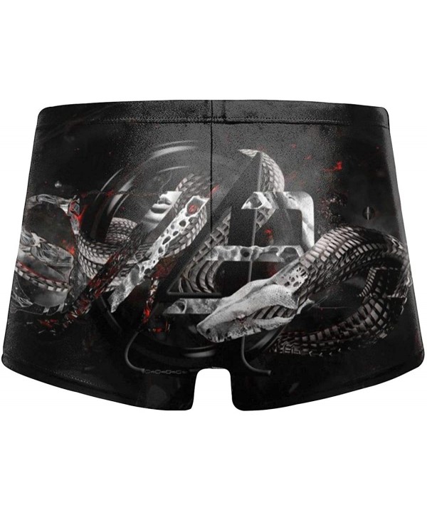 Men's Swimwear Swim Trunks Angel Wings Creative Boxer Brief Quick Dry Swimsuits Board Shorts - Snake Art - C719COSXMWU $19.48...