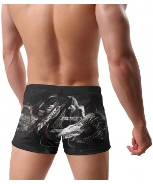 Men's Swimwear Swim Trunks Angel Wings Creative Boxer Brief Quick Dry Swimsuits Board Shorts - Snake Art - C719COSXMWU $19.48...