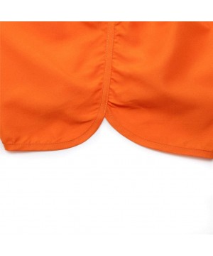 Men's Big & Tall Quick-Dry Swim Trunk fit Spring and Summer Splicing Swimming Trousers and Beach Surfing Shorts - Orange - CJ...