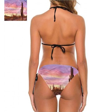 One Piece Swimsuits Saguaro- Colorful Sunset in Arizona Very Flattering Style - Multi 06-two-piece Swimsuit - CB19E78XSYI $32...