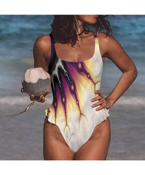 Women's Bathing Suits Fractal- Eye Symbol Art for Bridal Wedding Gift - Multi 09-one-piece Swimsuit - CL19E70Q8ES $31.73-Bottoms