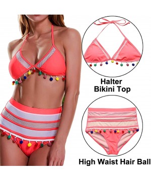 Women Color Block Tankini Tummy Control Swimwear Plus Size Swimdress Swimsuit with Boyshorts Two Piece Bathing Suits - Pink2 ...