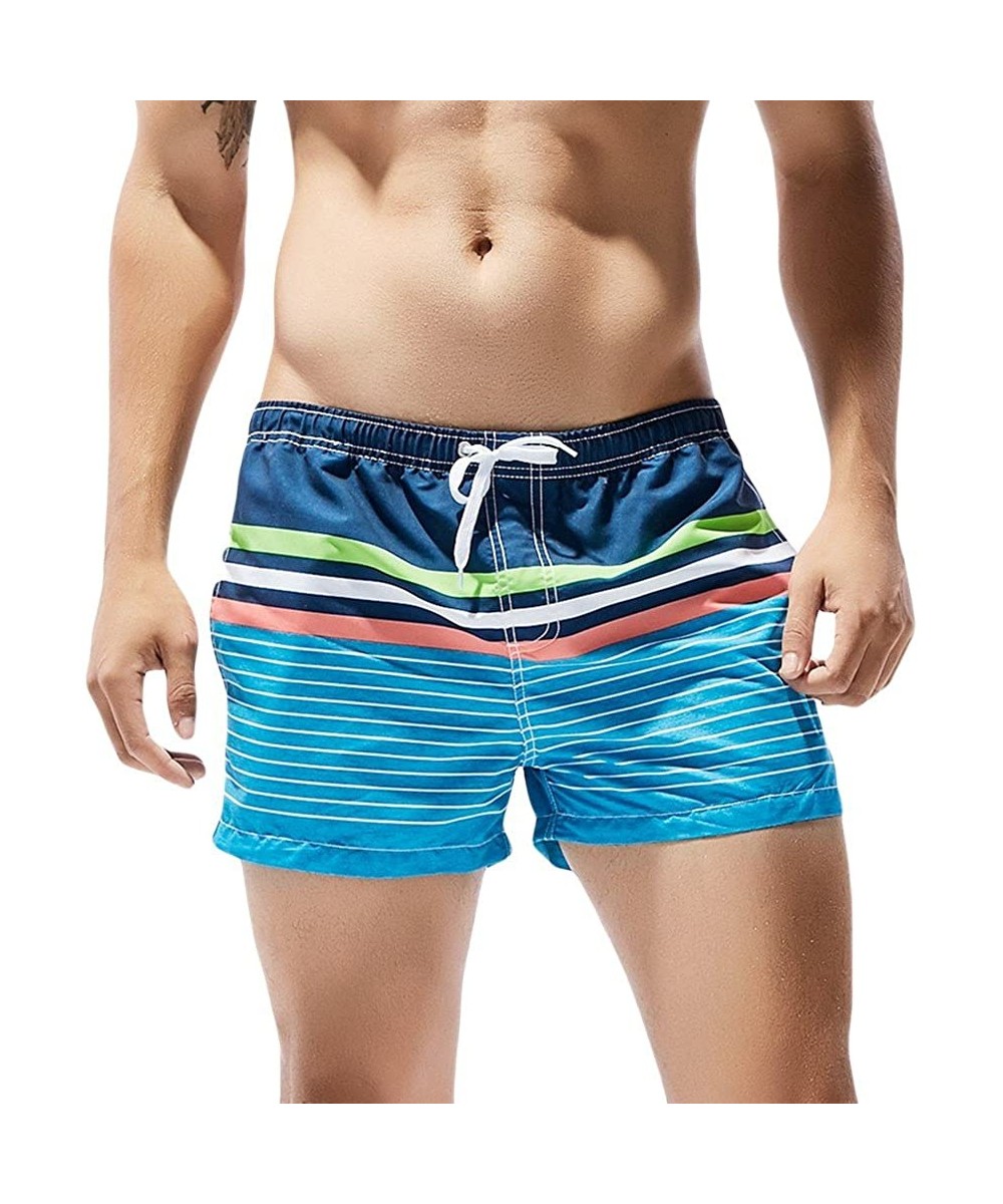 Men Gym Quick Dry Swim Trunks Beach Sports Jogging Elasticated Waist Shorts Pants Trousers with Pockets for All Season - N - ...