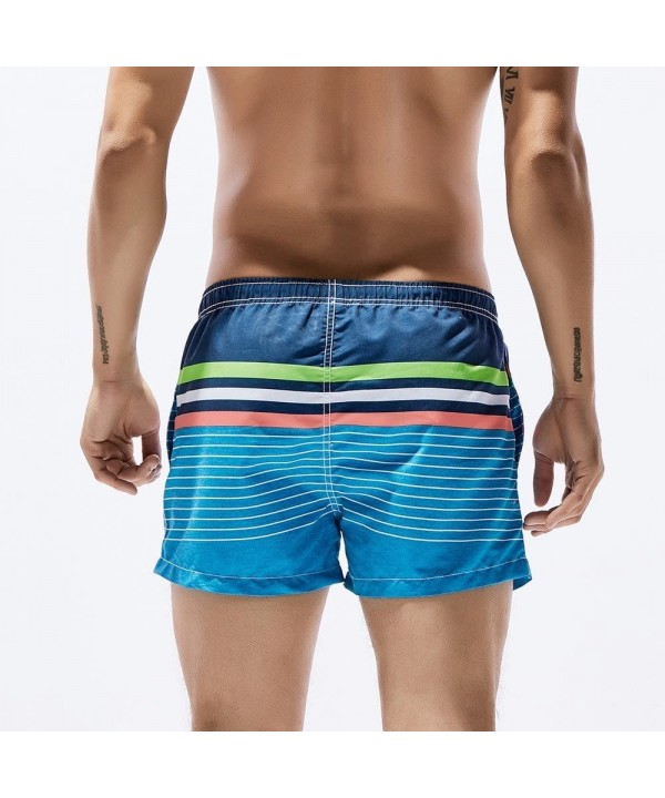 Men Gym Quick Dry Swim Trunks Beach Sports Jogging Elasticated Waist Shorts Pants Trousers with Pockets for All Season - N - ...