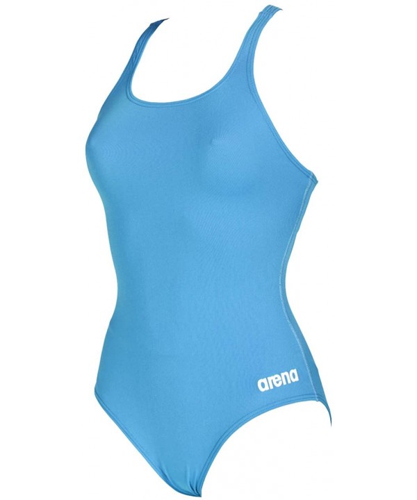 Womens Madison Swim Pro Back MaxLife One Piece Swimsuit - Turquoise - CD18OC9D8LI $27.50-Racing