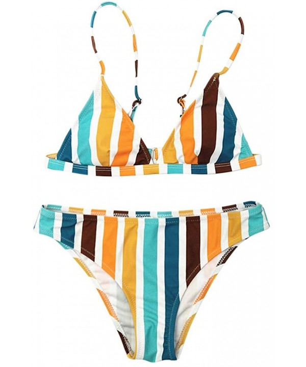 Women's Swimwear Beach Sexy Halter Plunge Monokini Adjustable Strap Bathing Suits - Multi Color - CB1903OLUI3 $16.12-One-Pieces