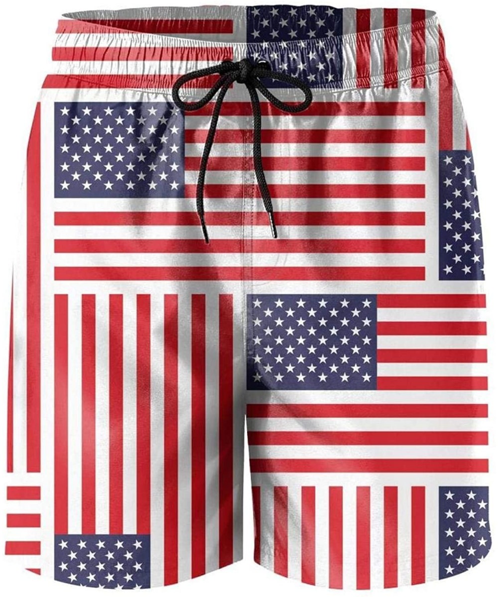 USA Grunge American Flag Men's Swim Trunks Bathing Suits with Pockets-Best Gifts for Men - Flag United States - CC1903K7TMI $...