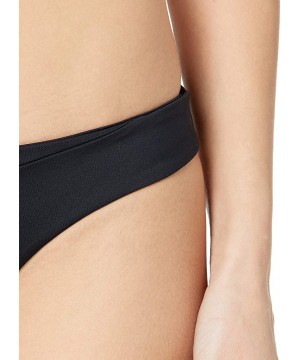 Women's Junior's Simply Seamless Mini Bikini Bottom - Black - C3182Q0T82A $17.64-Tankinis