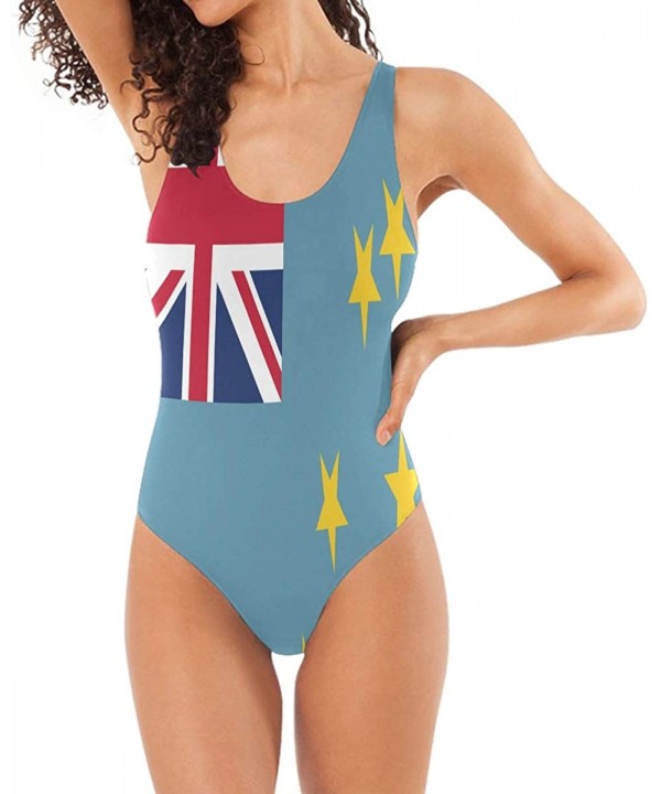 Womens Swimsuits UK British Flag One Piece Tankini Girls Monokini - Tuvalu Flag - C318QXCRQ53 $29.69-One-Pieces