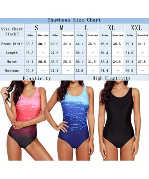 Womens Sexy Retro V Neck Strappy One Piece Swimsuit Bathing Suit - Red 3 - CD18NARD2YC $25.61-One-Pieces