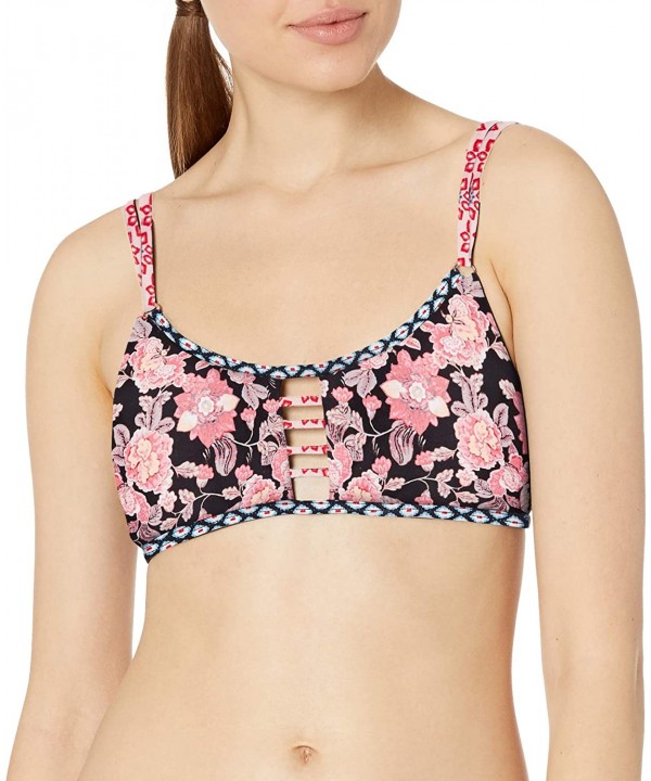 Women's Trellis Bralette - Camellia - CD18736CIHA $27.70-Tops