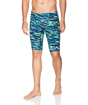 Men's Miramar Jammer Swimsuit - Blue/Green - C118CUUA088 $40.82-Racing