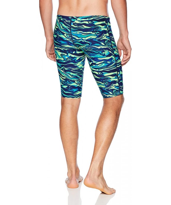 Men's Miramar Jammer Swimsuit - Blue/Green - C118CUUA088 $40.82-Racing