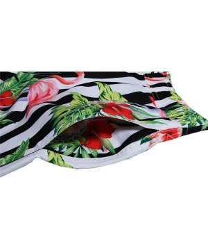 Chubbies Swim Trunks Men Slim Fit Board Shorts with Mesh Lining - Flamingo01 - CE18GEIDXNL $14.78-Board Shorts