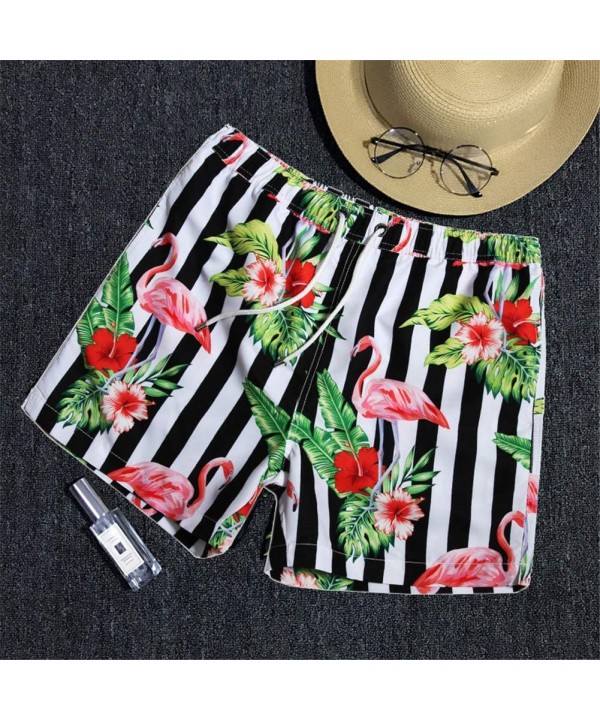 Chubbies Swim Trunks Men Slim Fit Board Shorts with Mesh Lining - Flamingo01 - CE18GEIDXNL $14.78-Board Shorts