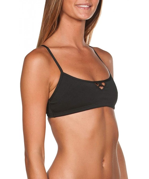 Women's Rule Breaker Be Bandeau MaxLife Bikini Top - Black - C818CKM32RX $12.06-Racing