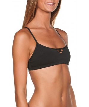 Women's Rule Breaker Be Bandeau MaxLife Bikini Top - Black - C818CKM32RX $12.06-Racing