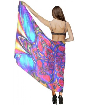 Women Chiffon Scarf Sunscreen Shawl Wrap Swimsuit Cover Up Beach Sarongs - Container and Contents Mandala - CJ19C4KKSRE $29.7...