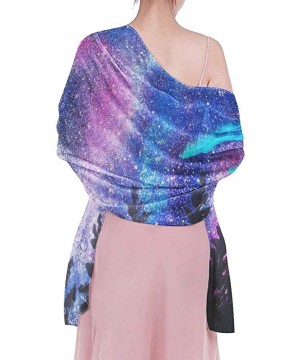 Women Summer Chiffon Sarongs Beach Swimsuit Bikini Cover Up Shawl Wrap Stranger Galaxy Starry Forest Trees Thing - CW196SC0X2...