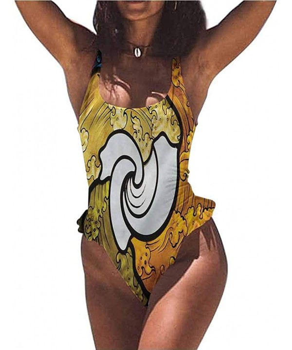 Bikini Set Trippy Art- Creepy Octopus Triangles Comfortable and Sexy - Multi 11-one-piece Swimsuit - CQ19E772LIZ $47.83-Bottoms